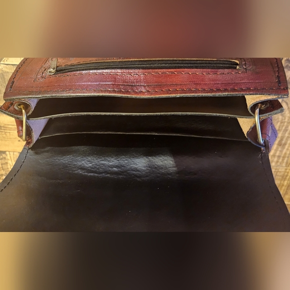 M.R. Canoa Industria Vintage Luiggi Aregentina Crossbody Bag Rare - Picture 6 of 11